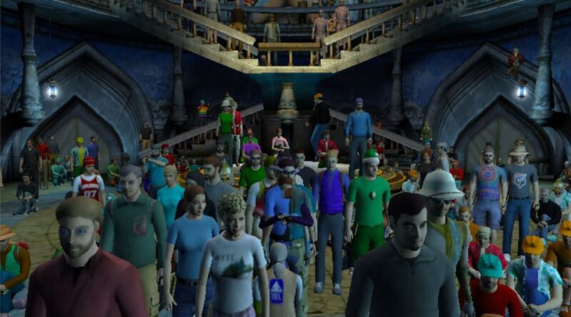 Crowd in the Watcher's Pub